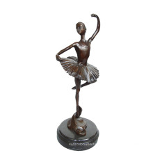 Танцор Латунь Статуя Балерины Ремесло Декор Бронзовая Скульптура Т / Год-296